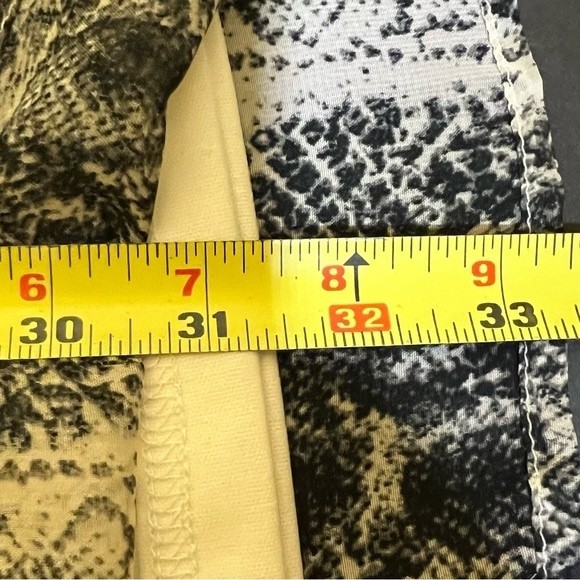 Python Print Judith March Sz S Oversized Dress Cold Shoulder Tie Arms Loose Fit - Picture 10 of 12